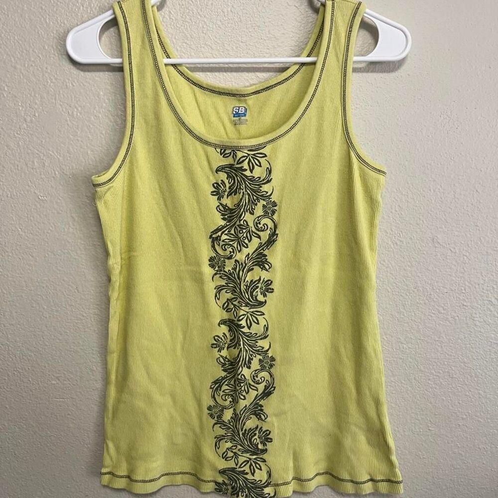 Unbranded Women's Green and Yellow Vest